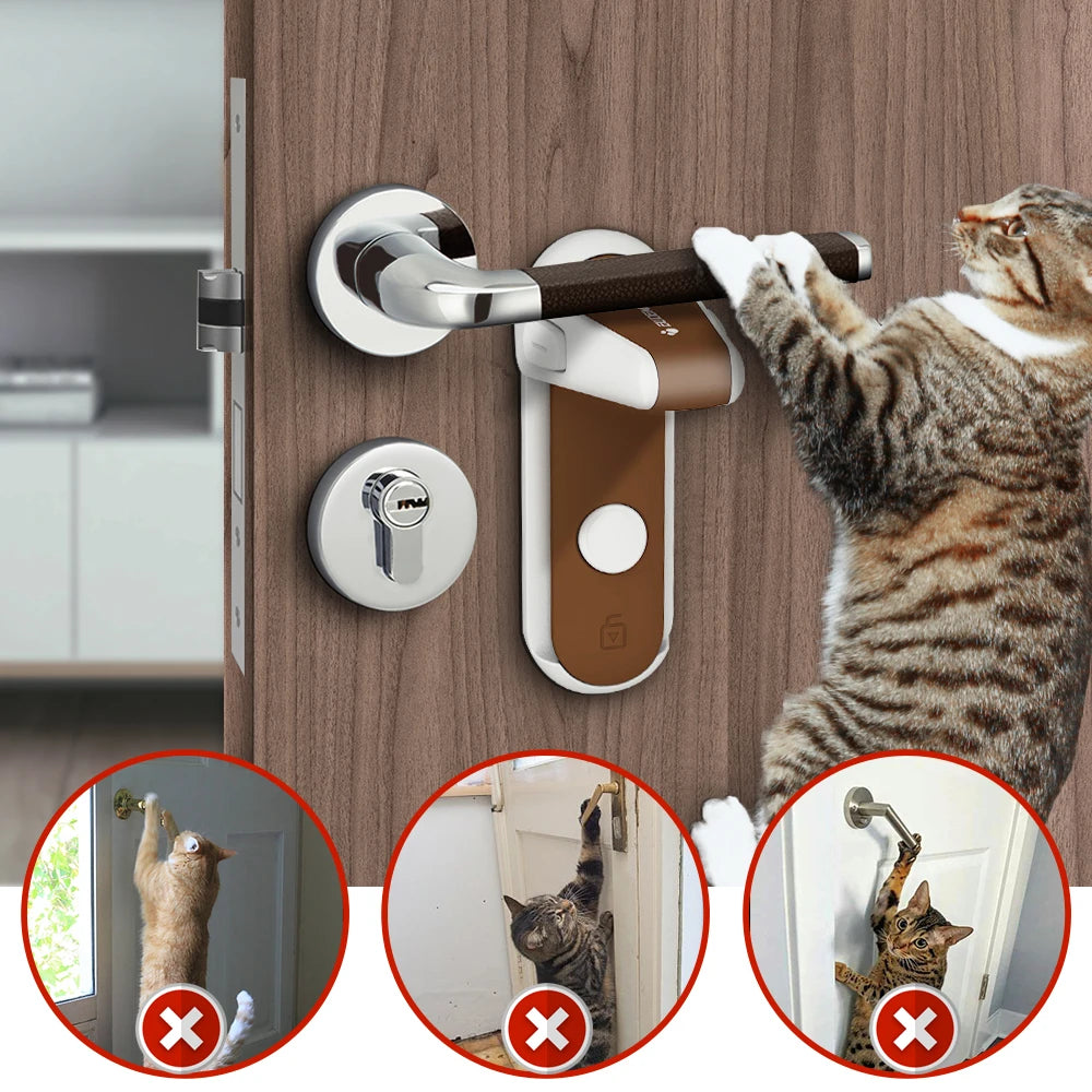 SecureGuard™ Door Lever Lock security – Child, Pet & Home Hotel Safety bad person