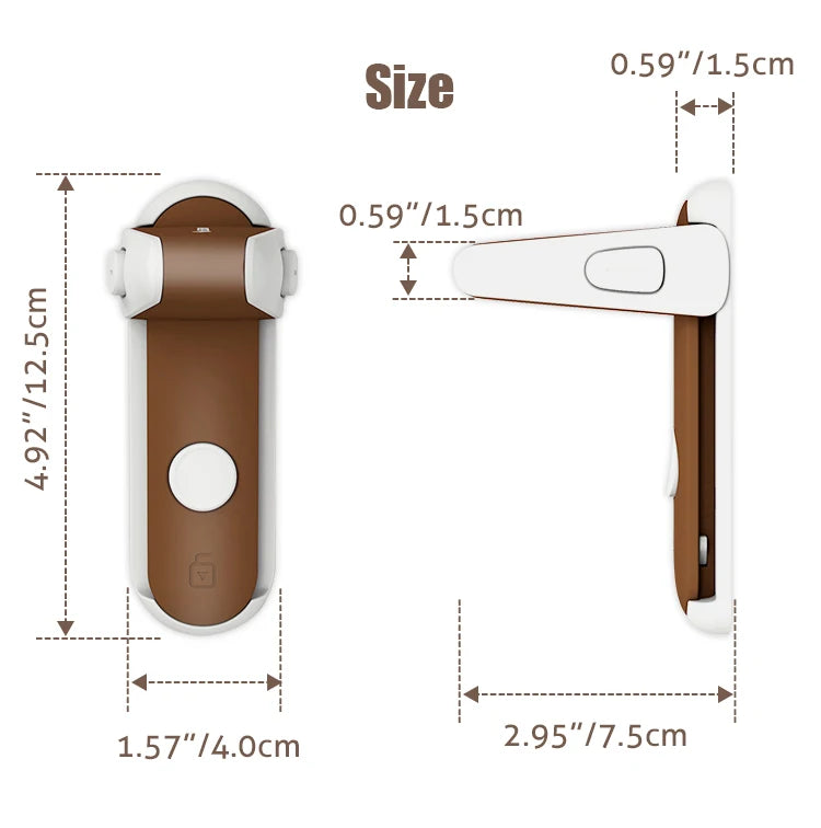 SecureGuard™ Door Lever Lock security – Child, Pet & Home Hotel Safety bad person