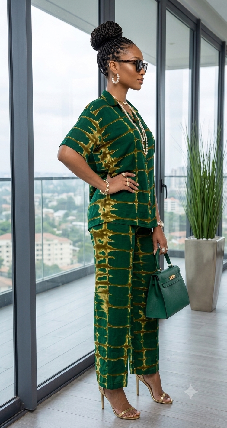 Ensemble Élégance Africaine – Ensemble Fluide Pour Elégante et Moderne