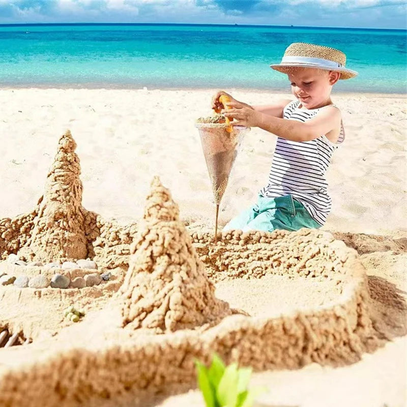 BeachFlow™ Sand Funnel Toy – Creative Sand Waterfall Maker for Kids | Outdoor Beach & Sandbox Fun
