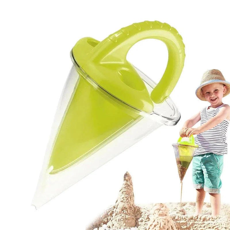BeachFlow™ Sand Funnel Toy – Creative Sand Waterfall Maker for Kids | Outdoor Beach & Sandbox Fun